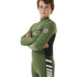 Junior Dawn patrol 3/2 front zip steamer kids wetsuit - Green